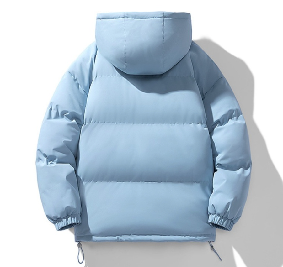 Men's Hoodie Coat Winter Fashion Solid ZIp-up Thick